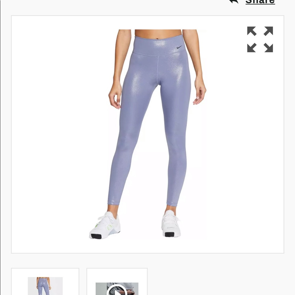 Nike Women’s purple glitter DriFit Leggings